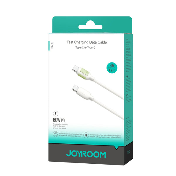 JOYROOM S-A53 1.2M C-C USB-kabel USB 2.0 1,2 m USB C 0,48 Gbit/sek. 60 W Beige
