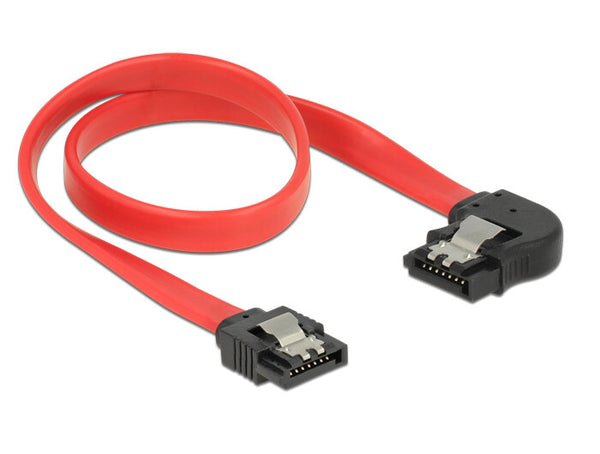 DeLOCK 83963 SATA-kabel 0,3 m SATA 7-pin Sort, Rød