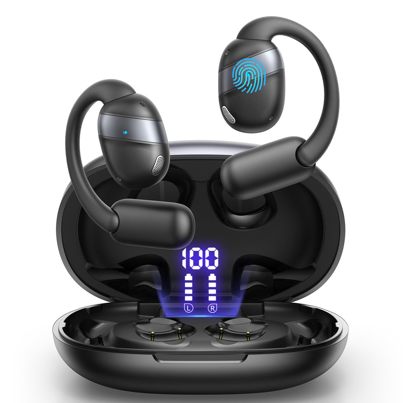 JOYROOM JR-OE4 hovedtelefoner/headset Trådløs Open-ear Opkald/musik Bluetooth Sort