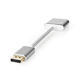 Nedis CCTB37250AL02 videokabel adapter 0,2 m DisplayPort DVI-D Sølv