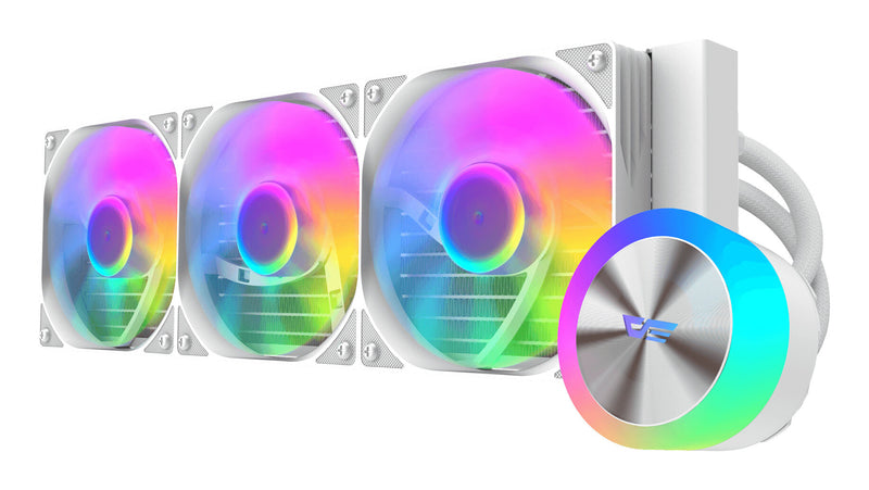 darkFlash DG360 Processor Alt-i-en væskekøler 12 cm Hvid 1 stk