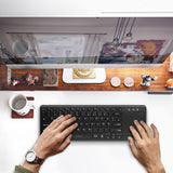 2Direct ID0188 tastatur Hjemme/kontor RF trådløst QWERTZ Tysk Sort