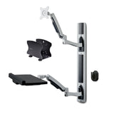 StarTech.com 2PASTSC-WALL-MOUNT desktop arbejdsplads med siddestativ