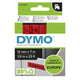DYMO Originale D1-etiketter | Sort tekst på rød tape | 12 mm x 7 m | Selvklæbende etiketter til LabelManager-mærkningsmaskiner | Fremstillet i Europa