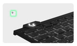 KeySonic KSK-5210ELU (DE) tastatur Hjem USB QWERTZ Tysk Sort