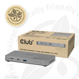 CLUB3D CSV-2563 dockingstation Thunderbolt 5 Sølv