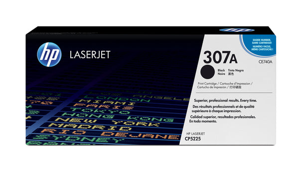 HP Original 307A LaserJet-tonerpatron, sort