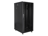 Lanberg FF01-6827-12B stativ 27U Fritstående reol Sort
