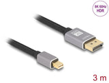 DeLOCK 81093 DisplayPort kabel 3 m Mini DisplayPort Grå