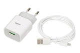 iBox ILUC41W oplader til mobil enhed Universel Hvid Vekselstrøm Indendørs