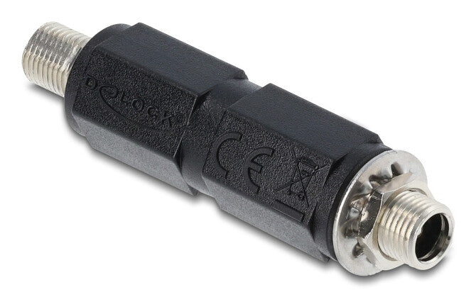 DeLOCK 90940 kabel kønsskifter DC 5.5 x 2.5 mm Sort