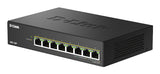 D-Link DMS-108P/E netværksswitch Ikke administreret 2.5G Ethernet (100/1000/2500) Strøm over Ethernet (PoE) Sort