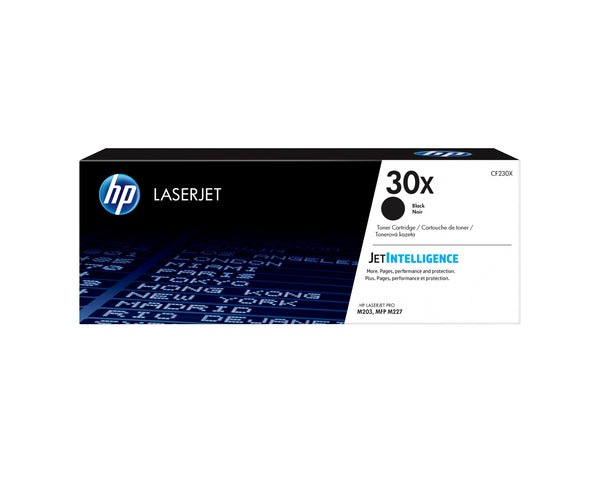 HP Original 30X LaserJet-tonerpatron med høj kapacitet, sort