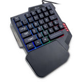 Inter-Tech KB-3035 tastatur Spil USB QWERTY Sort