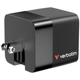 Verbatim GaN Charger 65W Universel Sort Vekselstrøm Hurtig opladning Indendørs