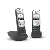 Gigaset A690 Duo Analog telefon Nummervisning Sort, Sølv