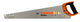 Bahco PC-24-TIM håndsav 60 cm Sort, Orange, Satin stål