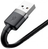 Baseus CALKLF-CG1 Lightning kabel 2 m Grå, Sort