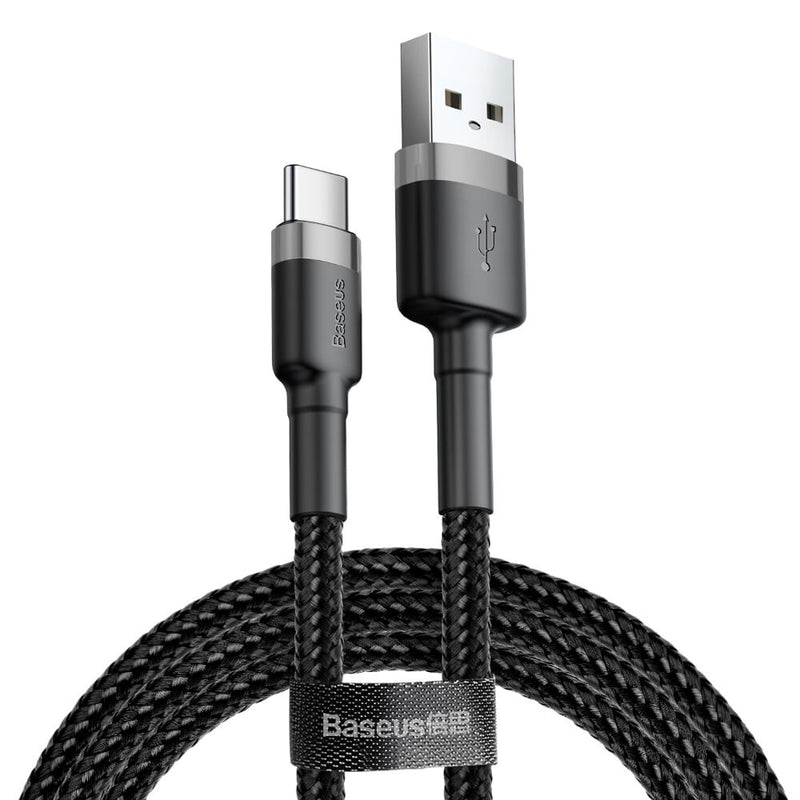 Baseus CATKLF-CG1 USB-kabel 2 m USB A USB C Sort, Grå