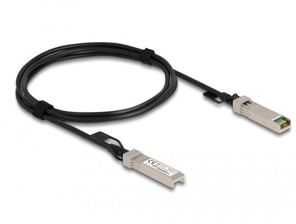 DeLOCK 84204 InfiniBand og fiberoptisk kabel 2 m SFP+ Sort, Sølv