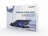 Gembird NBS-1F17T-01 køling til laptop 43,2 cm (17") 1500 rpm Sort