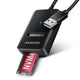 Axagon ADM2-AM USB-A 10Gbps - M.2 NVMe & SATA SSD adaptér, kabelis USB-A 10cm SSD kabinet Sort