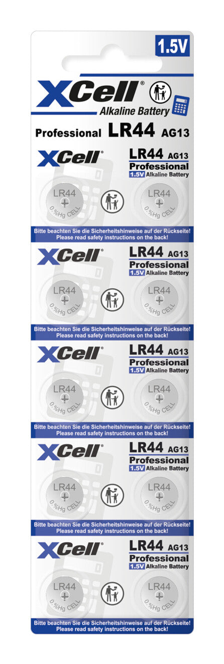 XCell 149309 husholdningsbatteri Engangsbatteri LR44 Alkaline