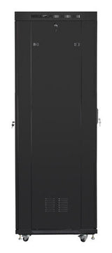 Lanberg FF01-8842-12BL stativ 42U Fritstående reol Sort