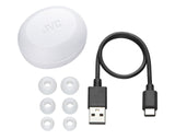 JVC HA-A5T-WN-E hovedtelefoner/headset True Wireless Stereo (TWS) I ørerne Opkald/musik Bluetooth Hvid