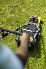 Kärcher LMO 5-18 Dual Manuel plæneklipper Batteri Gul, Sort