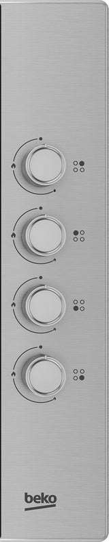 Beko HIBG64122SX kogeplade Rustfrit stål Indbygget 61 cm Gaskomfur 4 zone(s)