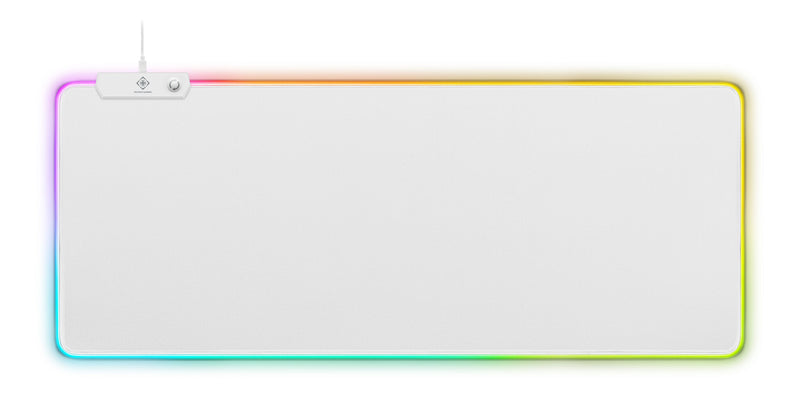 Deltaco Gaming WMP90 RGB gaming-musemåtte XL, 900 x 360 x 4 Hvid