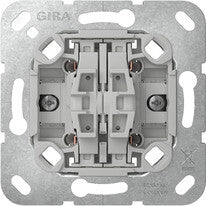GIRA 314700 elektrisk afbryder Kipafbryder 1P Grå, Rustfrit stål