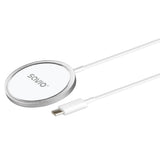 Savio LA-11 oplader til mobil enhed Mobiltelefon, Universel Hvid DC Trådløs opladning Indendørs