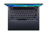 Acer TravelMate P4 TMP414-42-TCO-R86F AMD Ryzen™ 5 8540U Laptop 35,6 cm (14") WUXGA 16 GB 512 GB SSD Wi-Fi 6E (802.11ax) Windows 11 Pro Blå