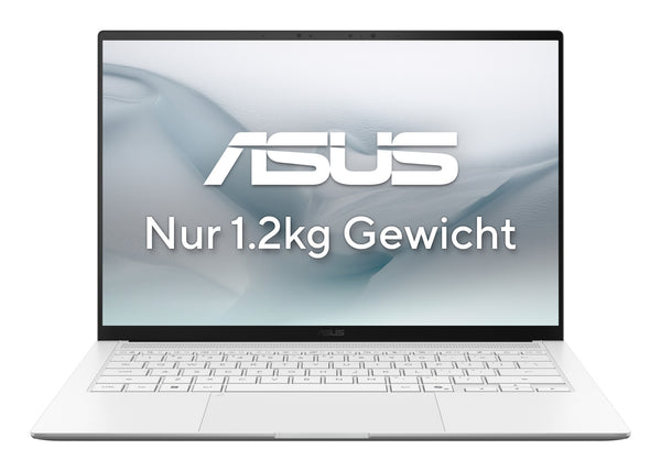 ASUS Zenbook S14 UX5406AA-SU236W Copilot+ PC Intel Core Ultra 9 386H Laptop 35,6 cm (14") Berøringsskærm 3K 32 GB LPDDR5x-SDRAM 1 TB SSD Wi-Fi 7 (802.11be) Windows 11 Home Tysk Hvid