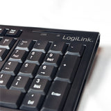 2Direct ID0104 tastatur Mus inkluderet Hjemme/kontor RF trådløst QWERTZ Tysk Sort