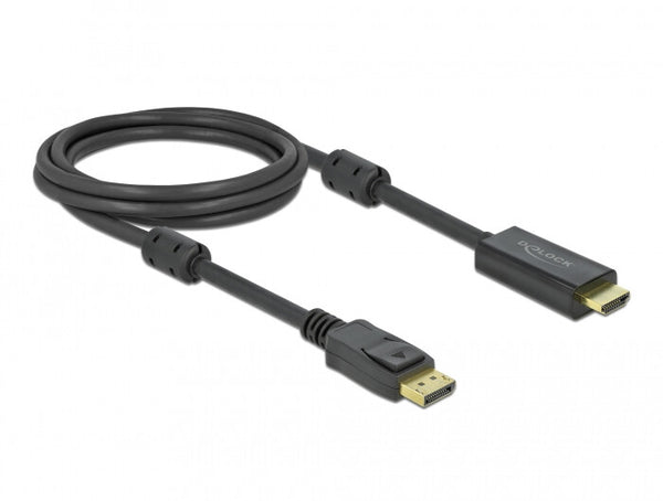 DeLOCK 85956 videokabel adapter 2 m HDMI Type A (Standard) DisplayPort Sort