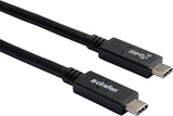 Cirafon USB3.1 CM-CM 05 USB-kabel USB 3.2 Gen 1 (3.1 Gen 1) 0,5 m USB C 100 W Sort