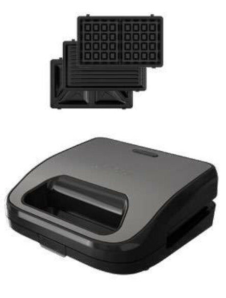 Black & Decker BXSA754E sandwichtoaster 750 W Sort, Brun