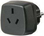 Brennenstuhl Travel Adapter Australia, China/earthed strømadapter og vekselret Sort