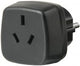 Brennenstuhl Travel Adapter Australia, China/earthed strømadapter og vekselret Sort