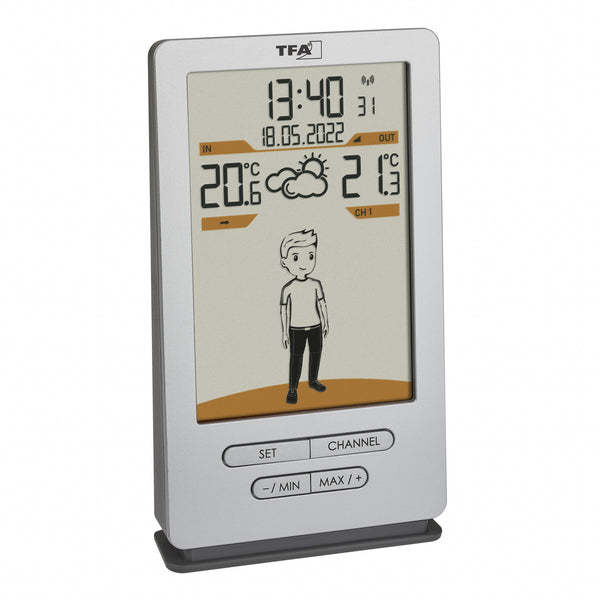TFA-Dostmann Weather Jack Sølv Batteri
