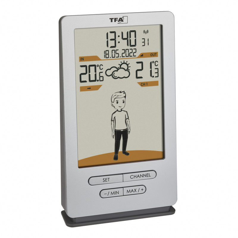 TFA-Dostmann Weather Jack Sølv Batteri