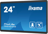 iiyama TW2424AS-B1 skilte display Digital fladpaneldisplay 60,5 cm (23.8") Wi-Fi 250 cd/m² 4K Ultra HD Sort Berøringsskærm Indbygget processer Android 24/7