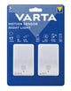 Varta Motion Sensor Night Light Twin Pack Plug-in natlys