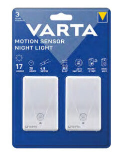 Varta Motion Sensor Night Light Twin Pack Plug-in natlys
