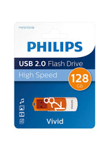 Philips FM12FD05B USB-nøgle 128 GB USB Type-A 2.0 Orange, Hvid