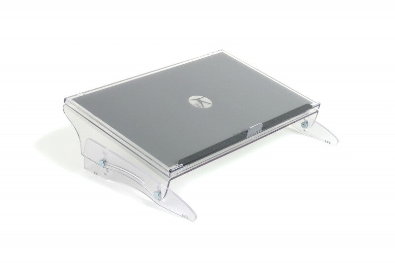 BakkerElkhuizen FlexDesk 640 dokumentholder Plast, Gummi, Stål Lys grå, Transparent