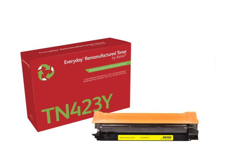Everyday™ Gul Remanufactured Toner by Xerox compatible with Brother TN423Y, Høj kapacitet